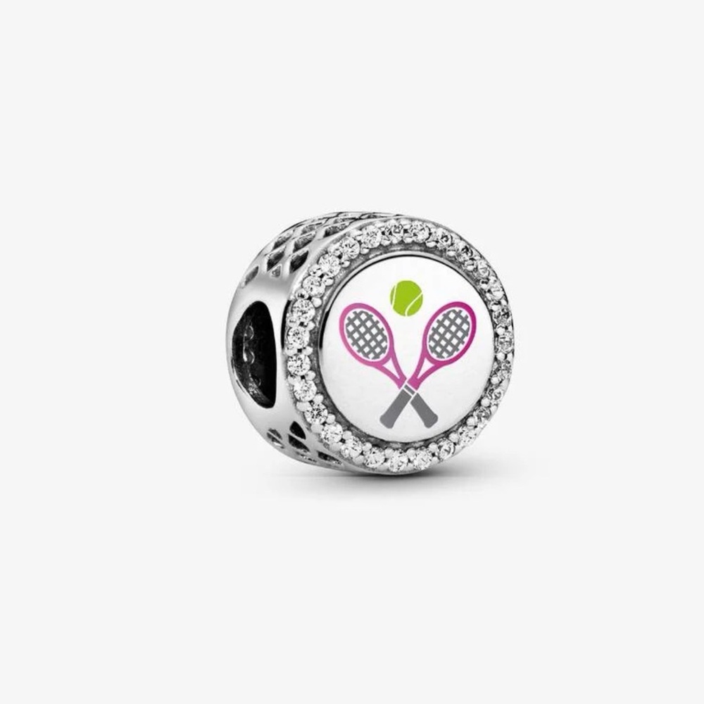 Authentic Pandora Tennis Engravable Charm. $75 in stores